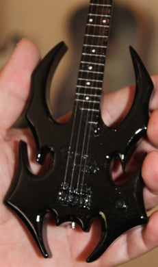 THE MISFITS Devastato Graphite Black 1:4 Scale Replica Bass Guitar ~New~