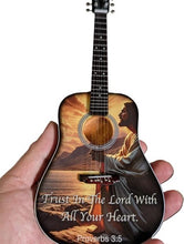 Load image into Gallery viewer, Trust in the Lord Proverb 3:5 10 Inch Replica Licensed Guitar ~The Mini Axe~