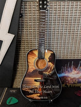Load image into Gallery viewer, Trust in the Lord Proverb 3:5 10 Inch Replica Licensed Guitar ~The Mini Axe~