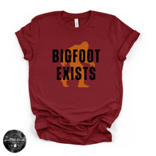 Load image into Gallery viewer, Bigfoot Exists | Cryptid Graphic T-Shirt ~New~ S-3XL