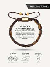 Load image into Gallery viewer, Tigers Eye Beaded Bracelet - Havana