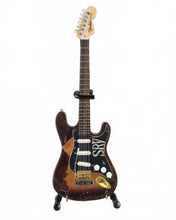 Load image into Gallery viewer, STEVIE RAY VAUGHAN #1 Replica Fender Stratocaster 1:4 Scale Guitar ~Axe Heaven~