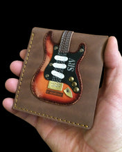 Load image into Gallery viewer, SRV Signature Electric Guitar Wallet - Handmade from Genuine Leather