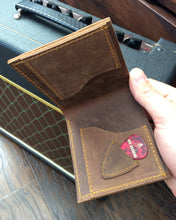 Load image into Gallery viewer, SRV Signature Electric Guitar Wallet - Handmade from Genuine Leather