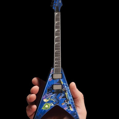 DAVE MUSTAINE -Rust In Peace Signature V 1:4 Scale Replica Guitar ~Axe Heaven~