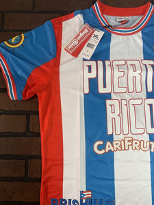 PUERTO RICO 1990 World Cup National Team Headgear Classics Soccer Jersey ~New~