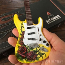 Load image into Gallery viewer, DAVID LOZEAU - Rose Tattoo Fender Strat 1:4 Scale Replica Guitar ~Axe Heaven~