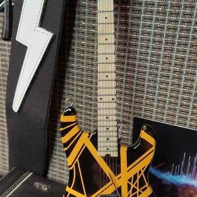 EDDIE VAN HALEN - Black & Yellow "Bumblebee" 1:4 Scale Replica Guitar ~Licensed~