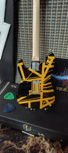 EDDIE VAN HALEN - Black & Yellow "Bumblebee" 1:4 Scale Replica Guitar ~Licensed~