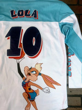 Load image into Gallery viewer, TUNE SQUAD Lola Bunny Headgear Classics Hockey Teal Jersey ~Never Worn~ M L XL