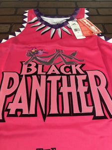 BLACK/PINK PANTHER - T'Challa Headgear Classics Basketball Jersey ~Never Worn~ M
