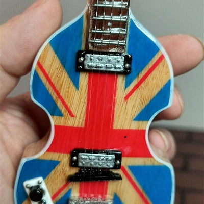 PAUL McCartney - Union Jack UK Violin 1:4 Scale Replica Bass Guitar ~Axe Heaven~