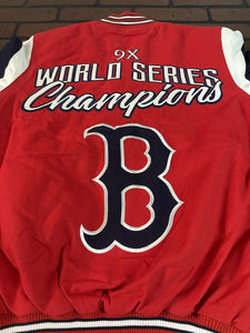 BOSTON RED SOX G-III 9X World Series Varsity Jacket~Never Worn~S M L XL 2XL