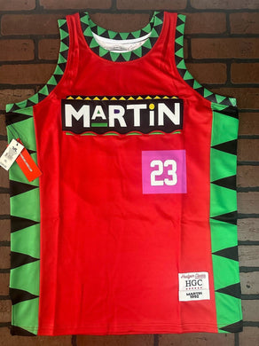 MARTIN - MARTY MAR Red Headgear Classics Basketball Jersey ~Never Worn~ XL