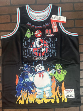 GHOSTBUSTERS Headgear Classics Black Basketball Jersey ~Never Worn~ 2XL