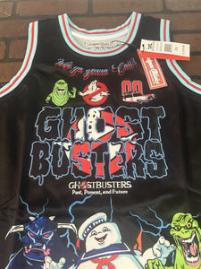 GHOSTBUSTERS Headgear Classics Black Basketball Jersey ~Never Worn~ 2XL