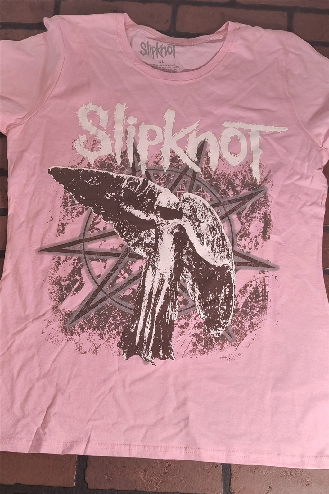 SLIPKNOT - Pink Fallen Angel Women's T-shirt ~Never Worn~ XL 2XL