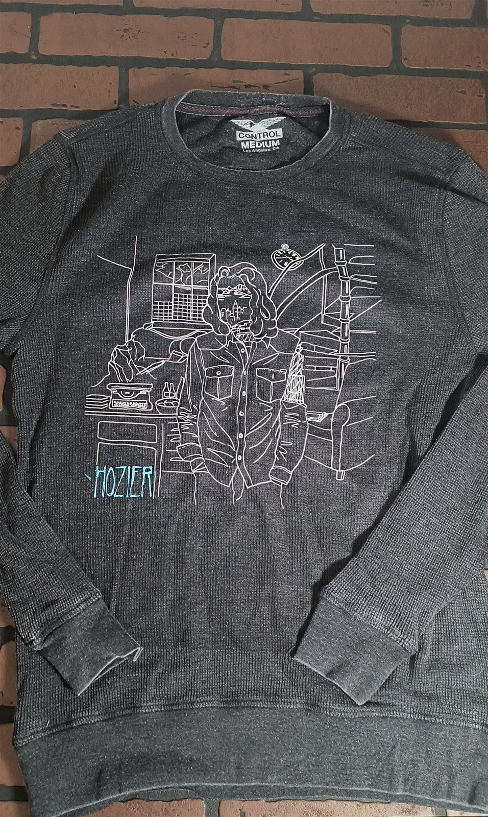 HOZIER - Fan Art Control Gray Thermal Shirt ~Never Worn~ S-XL