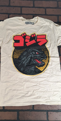 GODZILLA Black/Gray Head on White T-shirt ~Never Worn~ S L XL