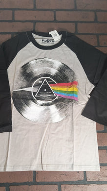PINK FLOYD 2013 Dark Side of the Moon Record Raglan T-shirt ~Never Worn~ S-2XL