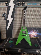 Load image into Gallery viewer, DAVE MUSTAINE - Gibson Flying V RIP Green1:4 Scale Replica Guitar ~Axe Heaven~