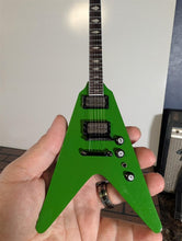 Load image into Gallery viewer, DAVE MUSTAINE - Gibson Flying V RIP Green1:4 Scale Replica Guitar ~Axe Heaven~