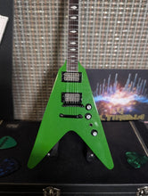 Load image into Gallery viewer, DAVE MUSTAINE - Gibson Flying V RIP Green1:4 Scale Replica Guitar ~Axe Heaven~