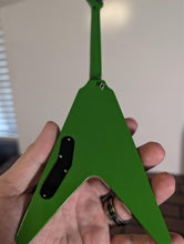 Load image into Gallery viewer, DAVE MUSTAINE - Gibson Flying V RIP Green1:4 Scale Replica Guitar ~Axe Heaven~