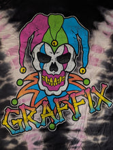 Load image into Gallery viewer, GRAFFIX Jester Pink Tie Dye Get Down Art T-Shirt ~Never Worn~ S M L XL 2XL