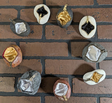 Load image into Gallery viewer, Unique Zipper Stone with Silk Lining Jewelry, Coin, Guitar Pick Holder ~Unique~