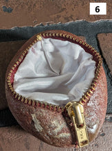 Load image into Gallery viewer, Unique Zipper Stone with Silk Lining Jewelry, Coin, Guitar Pick Holder ~Unique~