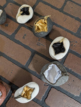 Load image into Gallery viewer, Unique Zipper Stone with Silk Lining Jewelry, Coin, Guitar Pick Holder ~Unique~