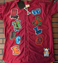 Load image into Gallery viewer, JUICE WRLD Brand X Fighting Demons Maroon Baseball Jersey ~New~ M L XL 2XL
