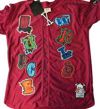 Load image into Gallery viewer, JUICE WRLD Brand X Fighting Demons Maroon Baseball Jersey ~New~ M L XL 2XL