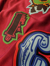 Load image into Gallery viewer, JUICE WRLD Brand X Fighting Demons Maroon Baseball Jersey ~New~ M L XL 2XL
