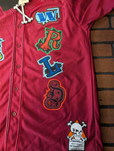 Load image into Gallery viewer, JUICE WRLD Brand X Fighting Demons Maroon Baseball Jersey ~New~ M L XL 2XL