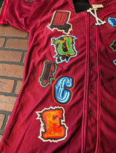 Load image into Gallery viewer, JUICE WRLD Brand X Fighting Demons Maroon Baseball Jersey ~New~ M L XL 2XL