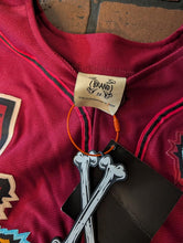 Load image into Gallery viewer, JUICE WRLD Brand X Fighting Demons Maroon Baseball Jersey ~New~ M L XL 2XL