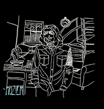 Load image into Gallery viewer, HOZIER - Office Sketch Fan Art T-shirt ~Never Worn~ 2XL