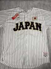 Load image into Gallery viewer, OHTANI-Japan White w/ Black Pinstripes Headgear Classics Baseball Jersey~New~XL+