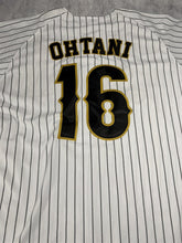 Load image into Gallery viewer, OHTANI-Japan White w/ Black Pinstripes Headgear Classics Baseball Jersey~New~XL+