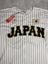 Load image into Gallery viewer, OHTANI-Japan White w/ Black Pinstripes Headgear Classics Baseball Jersey~New~XL+