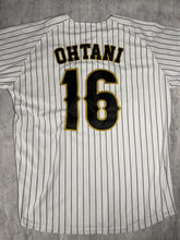 Load image into Gallery viewer, OHTANI-Japan White w/ Black Pinstripes Headgear Classics Baseball Jersey~New~XL+