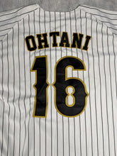 Load image into Gallery viewer, OHTANI-Japan White w/ Black Pinstripes Headgear Classics Baseball Jersey~New~XL+