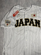 Load image into Gallery viewer, OHTANI-Japan White w/ Black Pinstripes Headgear Classics Baseball Jersey~New~XL+