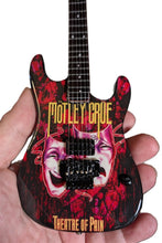 Load image into Gallery viewer, MOTLEY CRUE - Theatre of Pain 10 Inch Replica Licensed Guitar ~The Mini Axe~