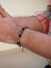 Load image into Gallery viewer, Triple Protection Beaded Bracelet - Mykonos