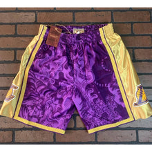 Load image into Gallery viewer, LA LAKERS Mitchell &amp; Ness Swingman Shorts ~Never Worn~ S-2XL