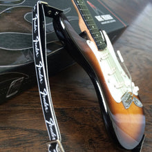 Load image into Gallery viewer, FENDER™ Logo Mini Model Guitar Strap - Classic Black