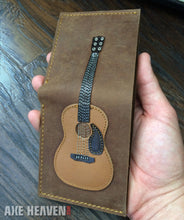Load image into Gallery viewer, Dreadnought Acoustic Guitar Wallet - Handmade from Genuine Leather